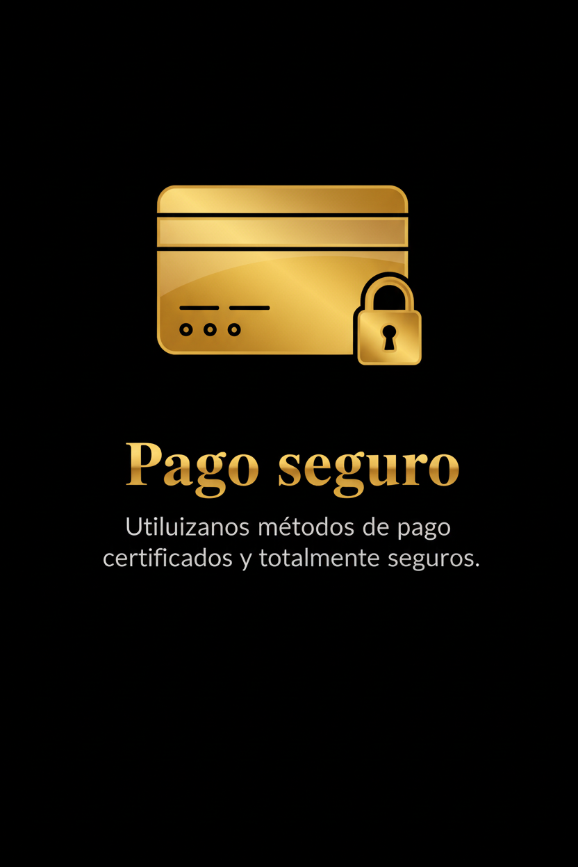 Pago seguro - versão final preto e dourado